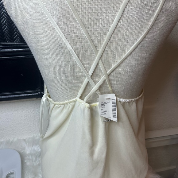 5/48 SILK VELVET STRAP CRISS CROSS BEADED EVENING BLOUSE NWT - Picture 9 of 16